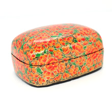 Load image into Gallery viewer, Paulo Orange &amp; Green Gifting Trinket Jewellery Presentation Decorative Box
