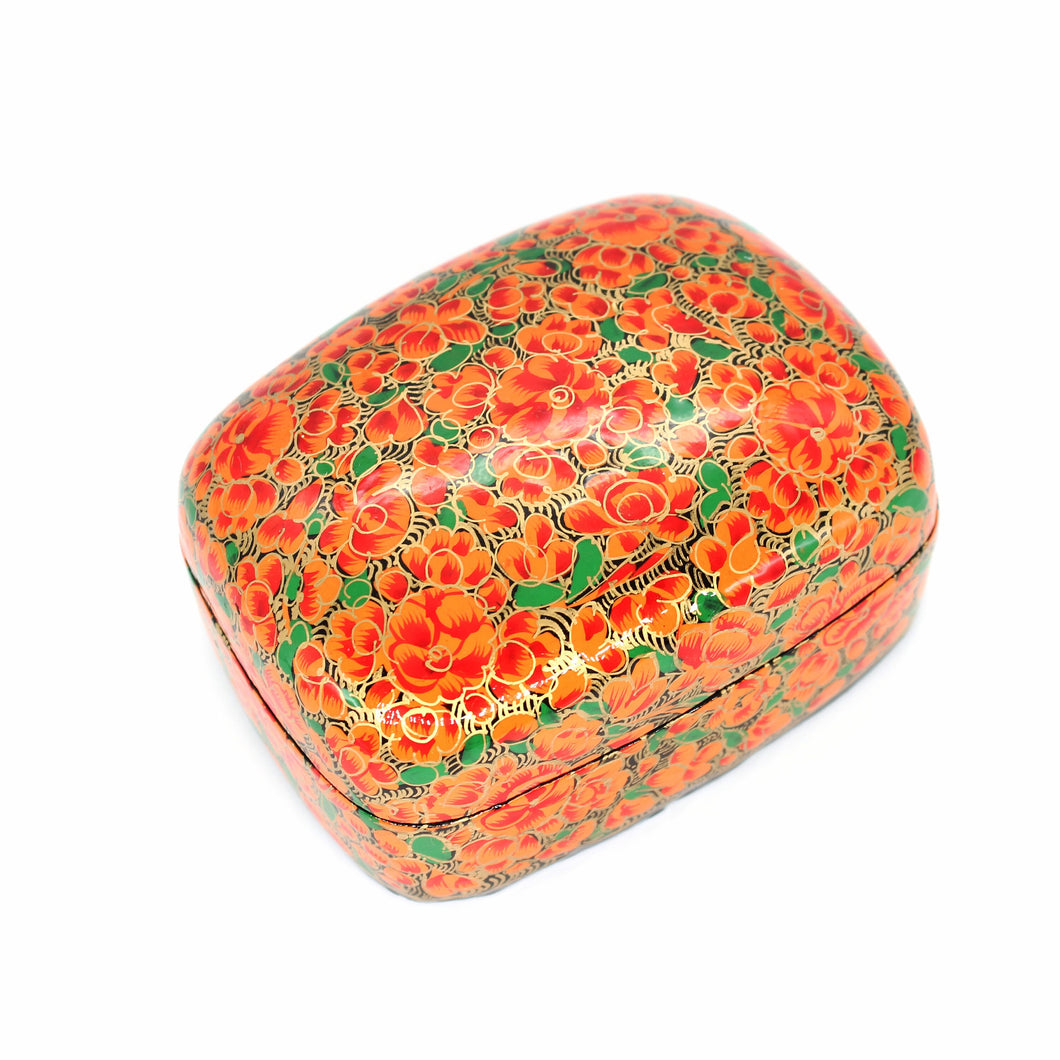 Paulo Orange & Green Gifting Trinket Jewellery Presentation Decorative Box